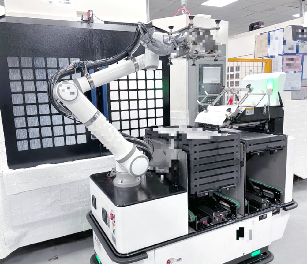 Robot test-machine loading