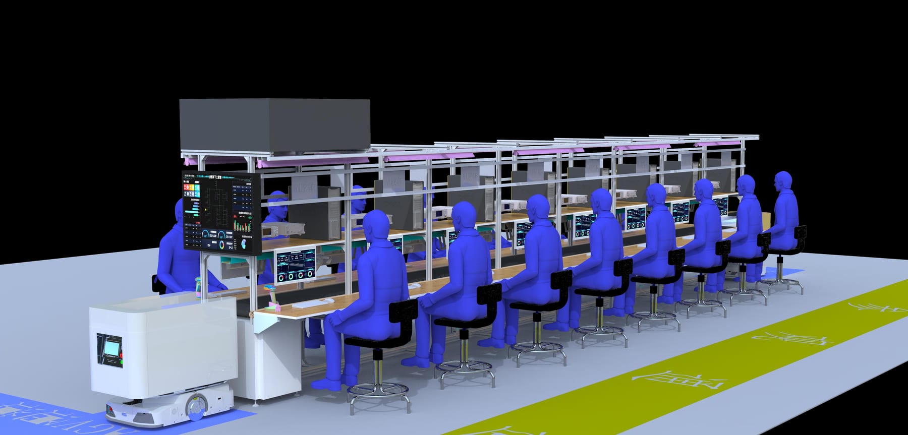 Line-side AGV docking