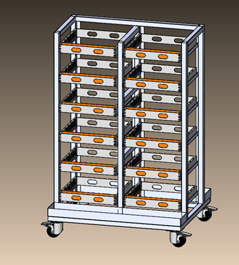 Turnover carts and frames